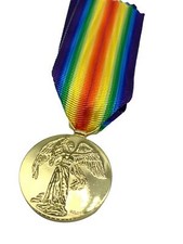 Réplica Medalla Victoria Primera Guerra Mundial, Variante Británica, Nueva Copia/Reproducción