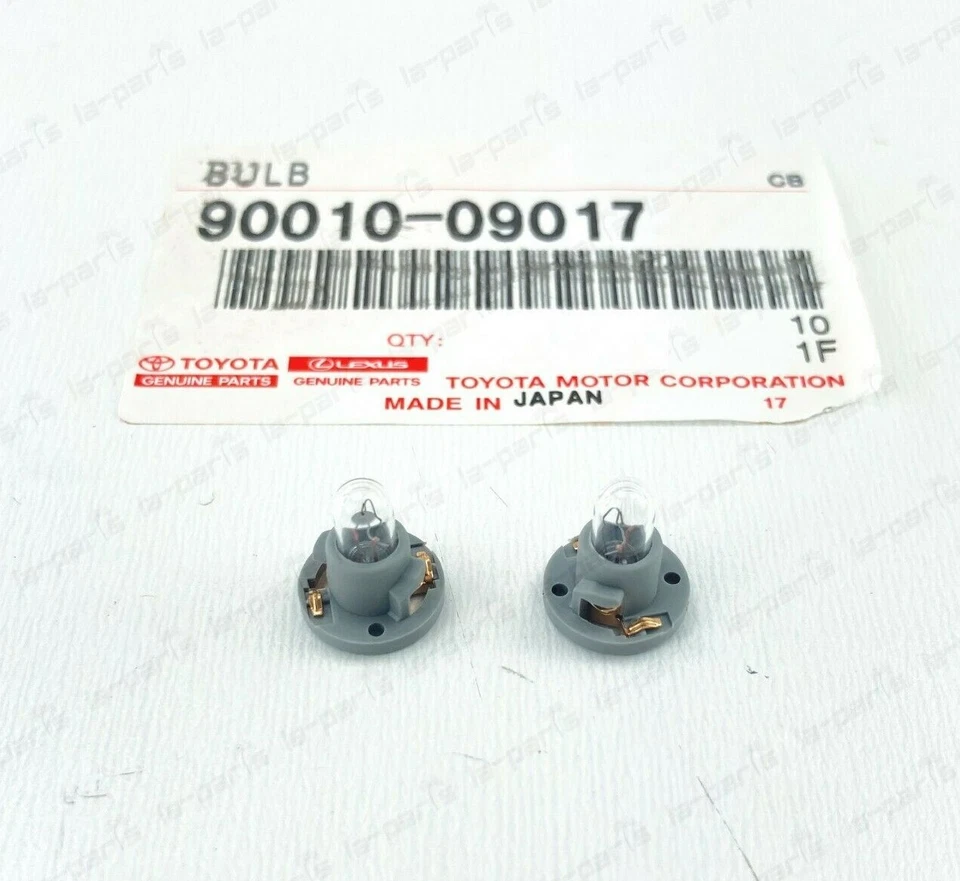 NUEVO JUEGO DE 2 BOMBILLAS INTERRUPTOR CONTROL REFRIGERADOR GENUINO TOYOTA 90010-09017 Foto 3 de 3