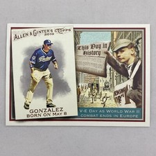 2010 Topps Allen & Ginter This Day in History Adrian Gonzalez San Diego Padres