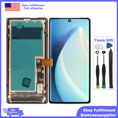 OLED LCD Display Screen Digitizer with Frame For Google Pixel 6 Pro GLUOG G8VO