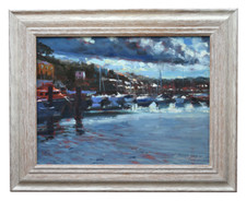 Superb Jeremy Sanders Oil Painting Coastal Scene Cornwall Original Cornish Art