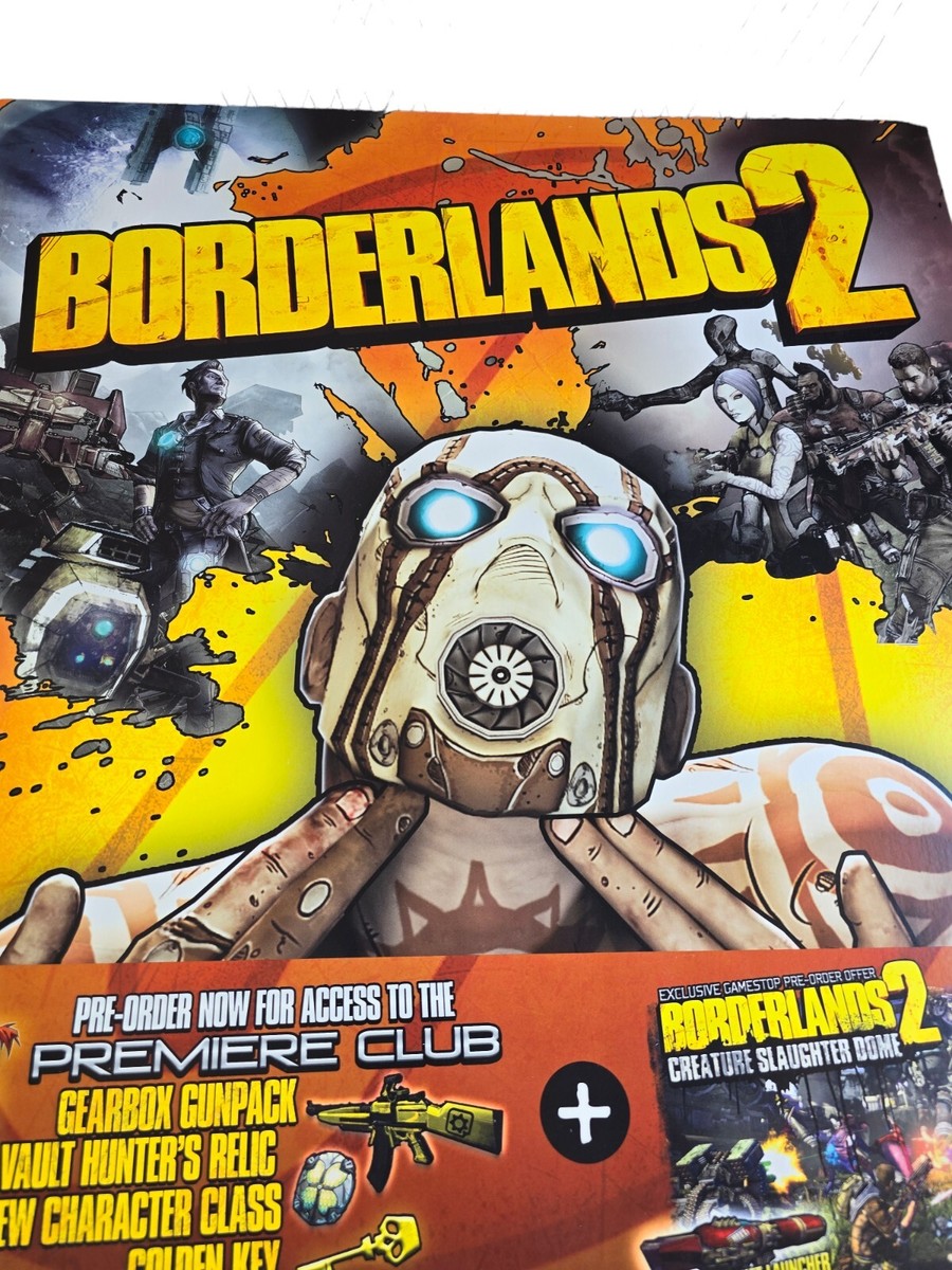 Borderlands 2 Original 2012 Gamestop Promo Poster 28