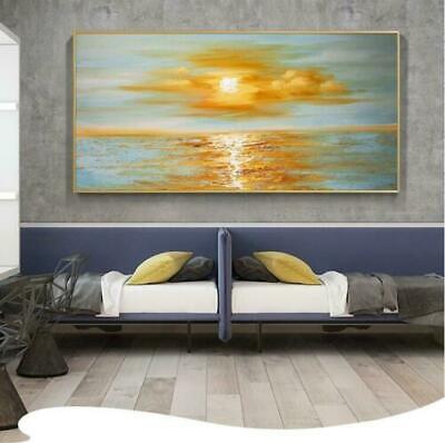 high quality canvas Scenery oil painting Sunrise at sea Hand-painted  Unframed 48 | eBay