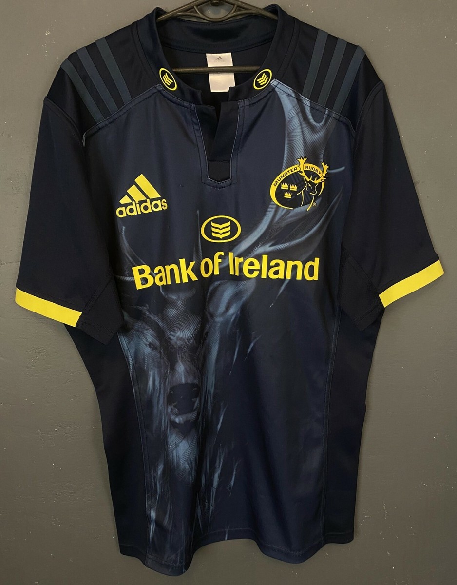 ADIDAS MENS RUGBY UNION MUNSTER 2016/2017 AWAY SHIRT JERSEY