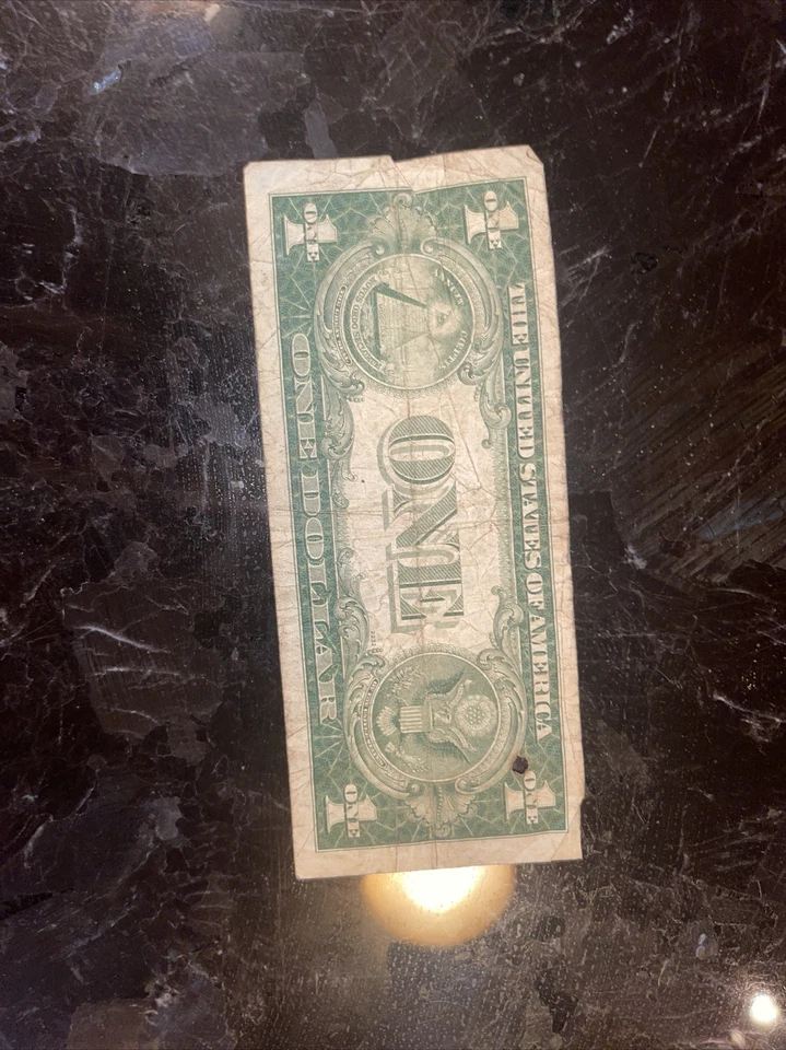 1935 One $1 Dollar Bill Blue Seal Silver Certificate S55957173B - Image 2 of 2