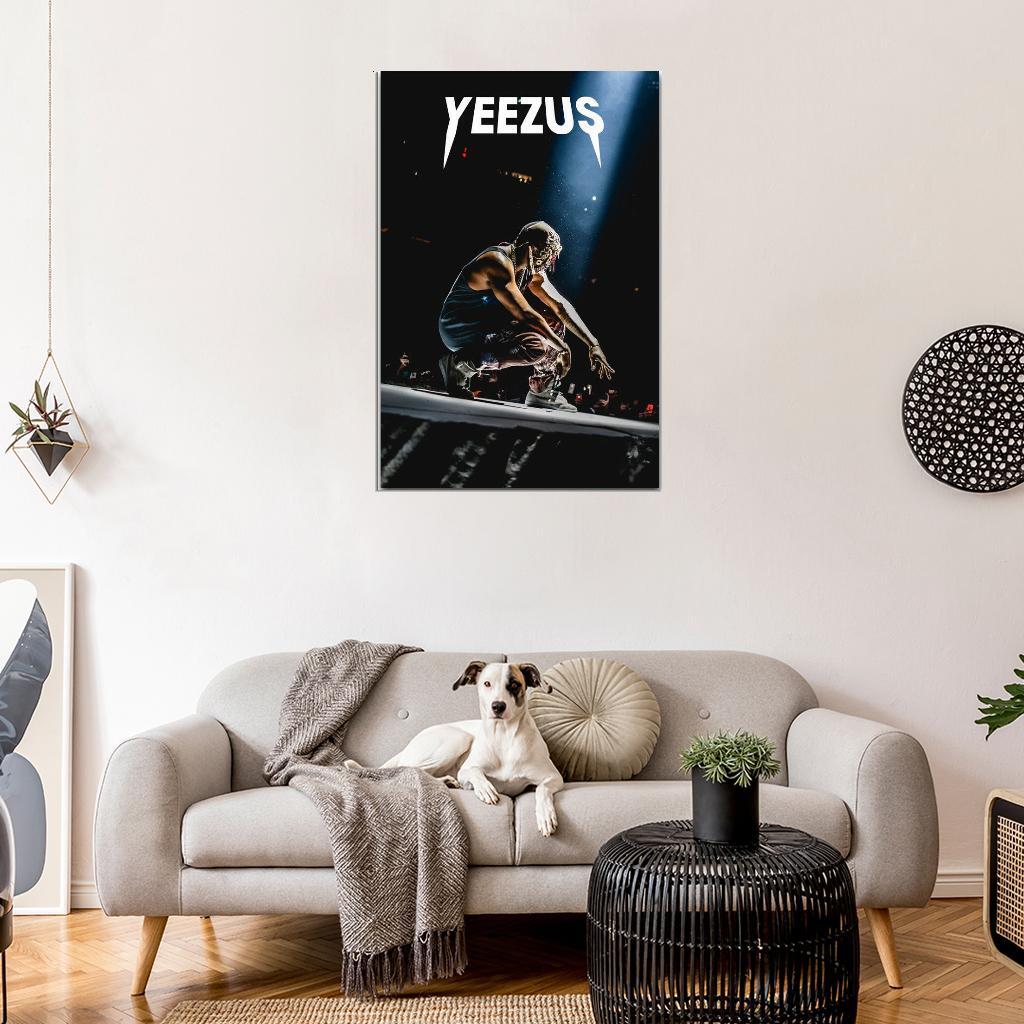 58643 Kanye West Rap Music Star Yeezus Tour Wall Decor Print