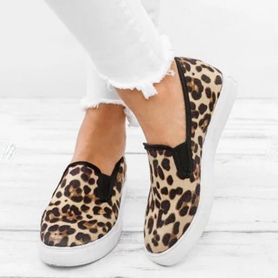 comfy leopard flats