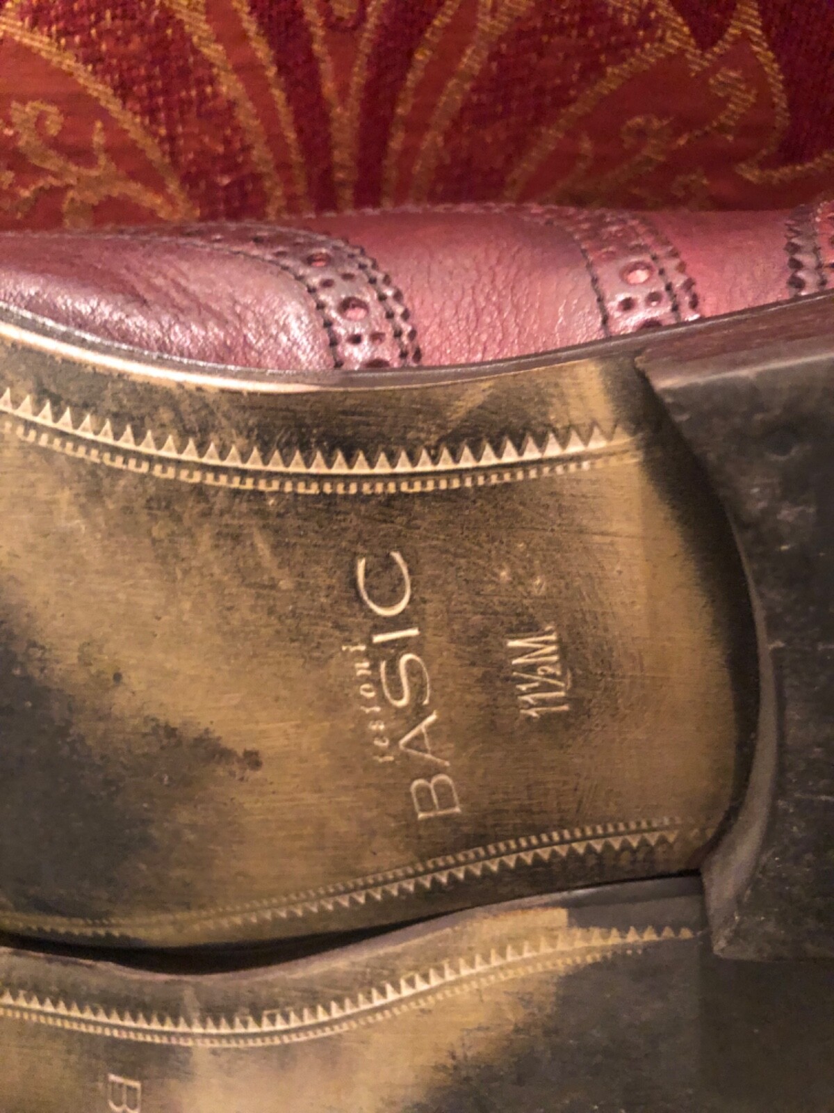 TESTONI BASIC WINGTIP OXFORDS LEATHER SHOES SIZE … - image 6