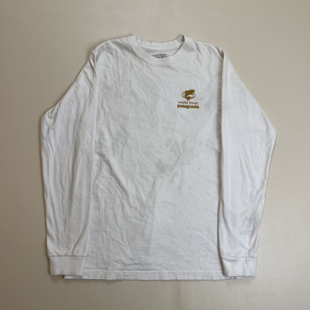 Patagonia World Trout Graphic Long Sleeve T-shirt Men's XS Patagonia World Trout Graphic Long Sleeve T-shirt Men's XS