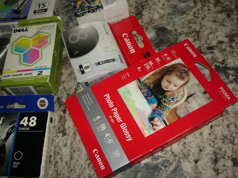 Canon brother dell Genuine Printer Ink Cartridge Mixed Lot wholesale Bin 730 - Image 4 of 4