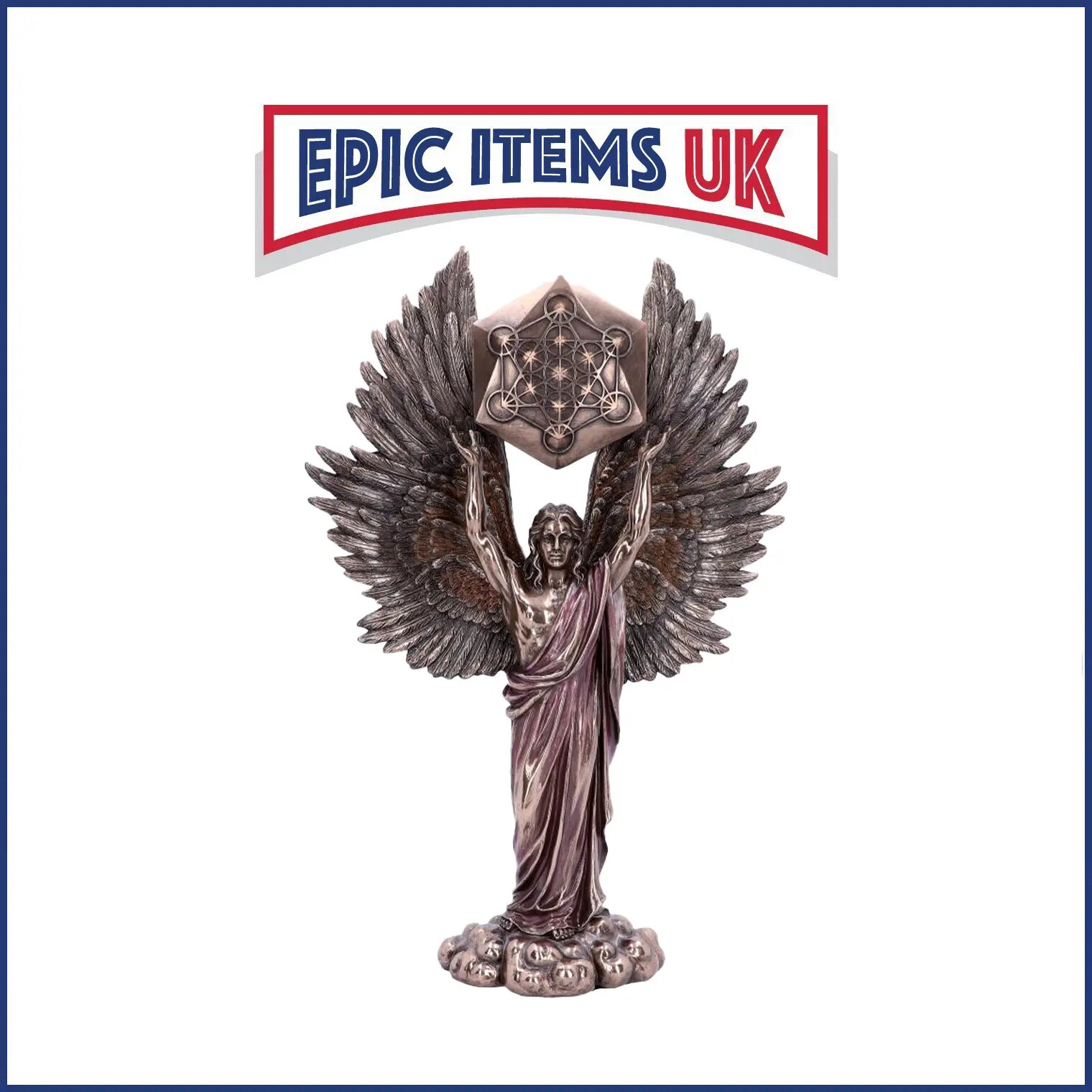 Nemesis Now Ethereal Metatron Angel Bronze Figurine 35cm - IN STOCK