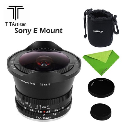 TTArtisan APS-C 7.5mm F2 Manual Fisheye Lens For Sony E Mount A5000 A6000 NEX-5N