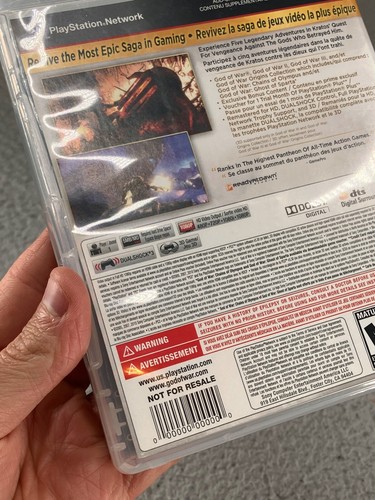 God Of War Saga Sony Playstation 3 PS3 2010 2 Disc Set CIB Complete Manual - Picture 24 of 24