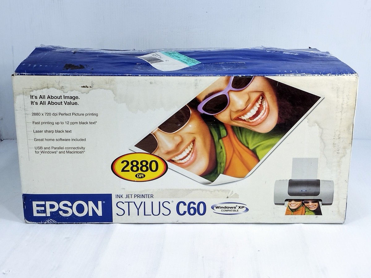 Epson Stylus C60 Digital Photo Inkjet Printer New Open Box | eBay