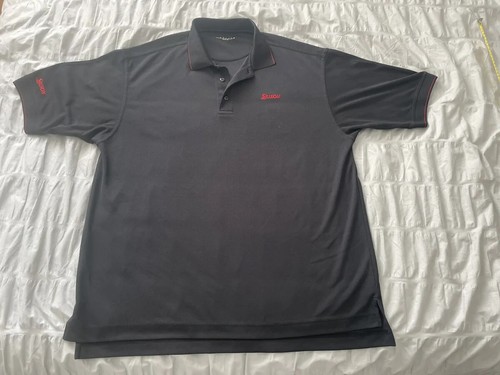 Srixon Golf Polo Shirt XL Black with Red Trim | eBay