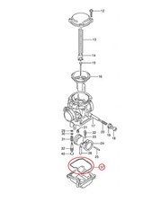 4 x SUZUKI GSF600 650 Bandit 95-06 Carburettor Float Bowl Seals / Gaskets