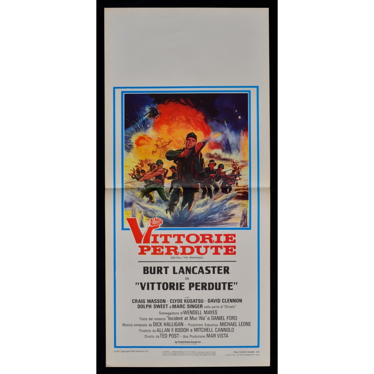 Locandina originale film Vittorie perdute (1978) - Regia di Ted Post