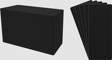 300 CD Long Box Bin Index Divider Cards - 6"x14-1/4" - Black HEAVY DUTY 40mil
