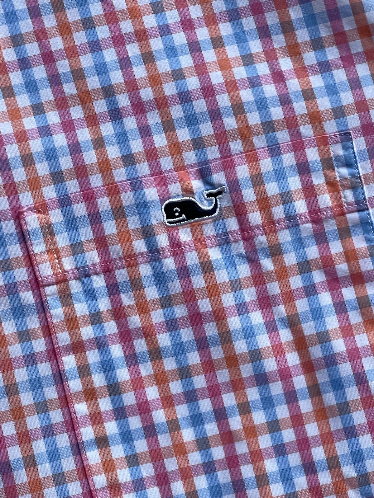 Vineyard Vine Gingham Button-Down Long Sleeve Shi… - image 1