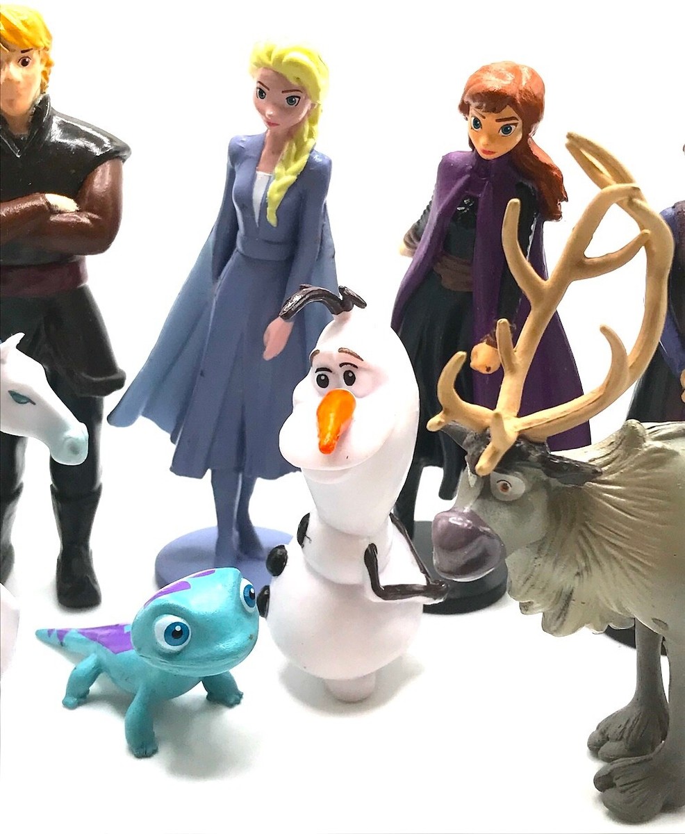 FROZEN II Figure Play Set DISNEY PVC TOY Anna ELSA Olaf SVEN
