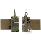 KRYDEX 2pc Tactical Radio Pouch Expander Wings for Armor Vest Chest Rig MC Camo