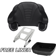 King Trunk Speakers Mount Rack Pad Fit For Harley Touring Glide 14-25