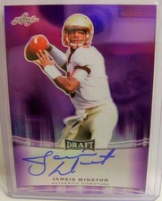 2015 LEAF METAL DRAFT JAMEIS WINSTON PURPLE REFRACTOR 25/25 1/1 #1 DRAFT PICK
