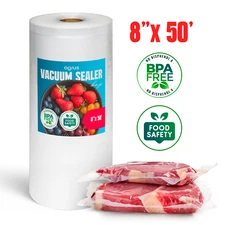 8" x 50' Vacuum Sealer Bags for Food Sealer Saver Seal Storage Embossed