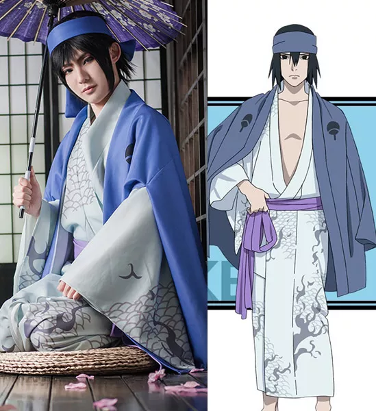 Anime Cosplay Uchiha Sasuke Costumes For Adults Naruto