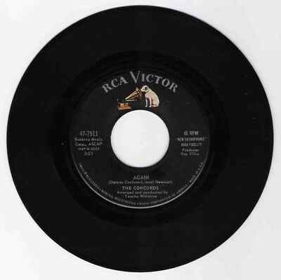 DOO WOP 45 THE CONCORDS AGAIN ON RCA  VG+ ORIGINAL