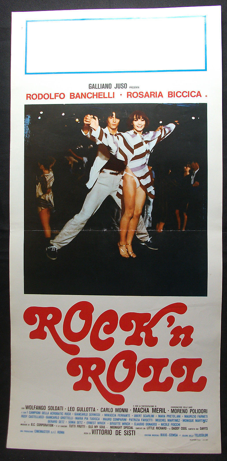 Locandina originale film Rock 'n Roll (1978) - Regia di Vittorio De Sisti