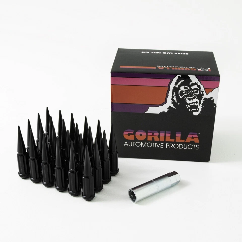 Набор зажимных гаек Gorilla Spike M14-2.0 черные 32 зажима и один 1378SPK-KEY - Изображение 2 из 4