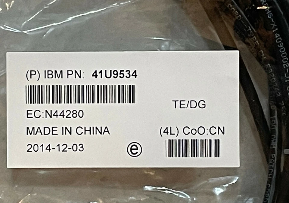 IBM 41U9534 Cable 50Ft RJ-45 Network Cable - Image 2 of 4