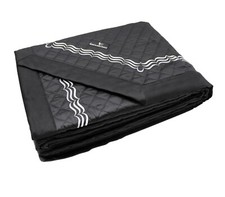 Carla Fracci Trapuntino Cotone Copriletto Matrimoniale ricamato nero - Eugene