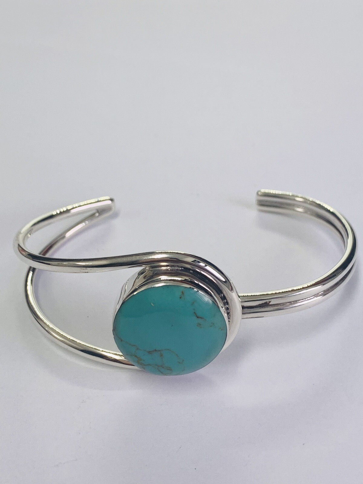 STUNNING SOLID SILVER DESIGNER STYLE LARGE SINGLE… - image 1