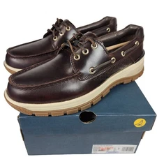 Sperry Gold Cup Billfish Plushwave Men's 8 or 8.5 Boat Shoe Amaretto Dark Brown