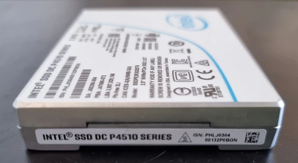 Intel SSD 2TB P4510 Series DC NVME U.2 2.5" SSDPE2KX020T8 Solid State Drive - Image 4 of 4