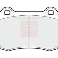 Apec BremsbeläGe Hinten FüR Citroen DS3 Sa 2009-2016 (R90) PAD1271
