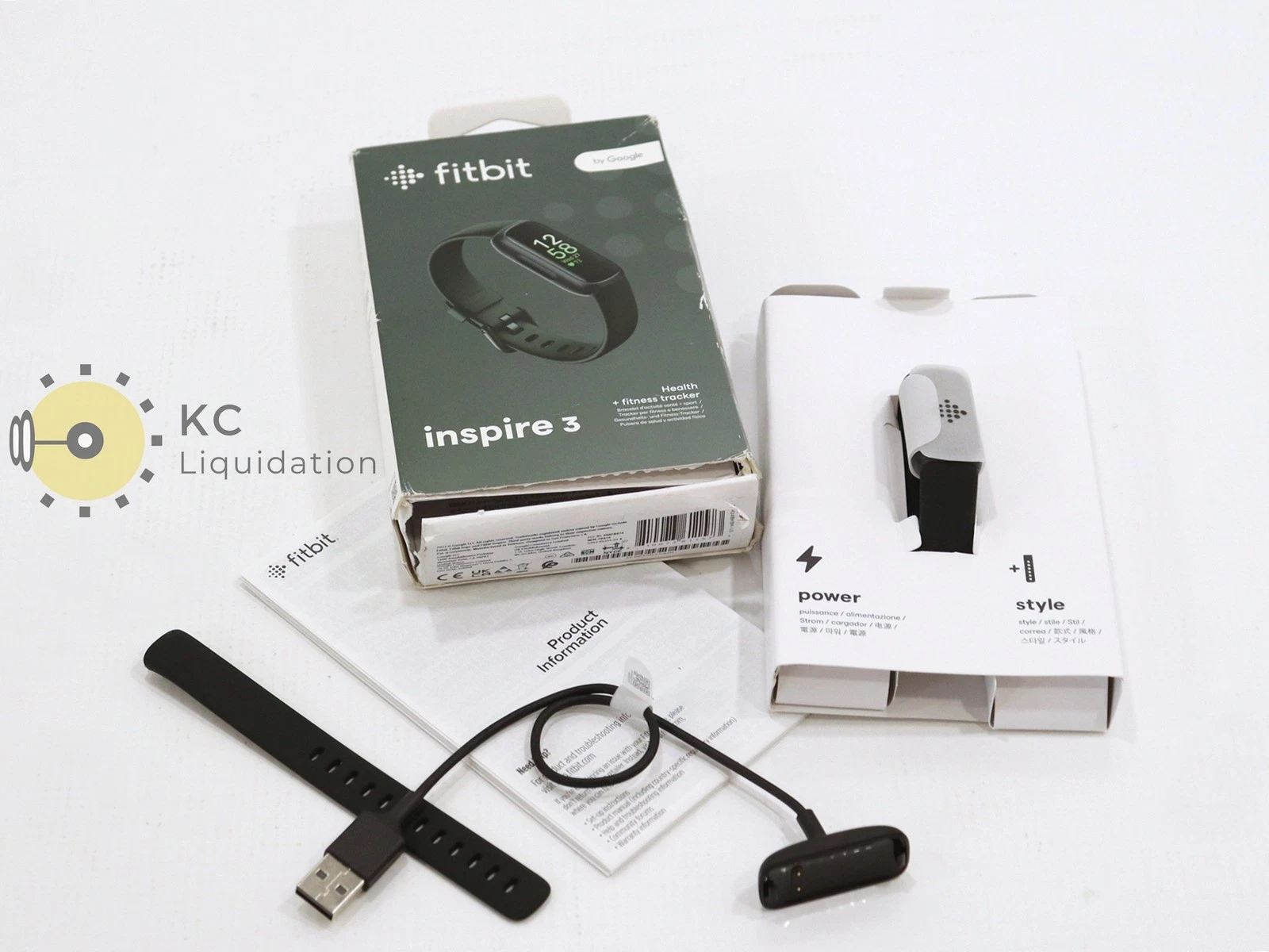 Fitbit Inspire 3 Health + Fitness Tracker Midnight Zen Band