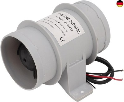 Aramox Bilge Blower Fan, 3 Zoll 12V 2.9A Silent Inline Blower Inline Marine