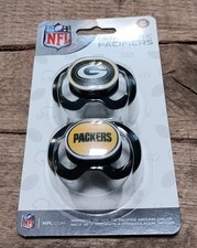 Green Bay Packers Orthodontic Pacifiers 2-Pack Green/Gold