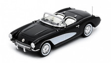 SCHUCO,CORVETTE C1 V8 1956 Black, 1/43, SCH43U00046