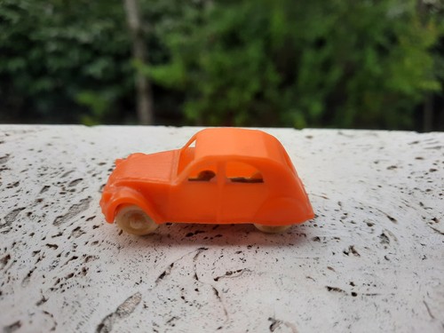 CITROEN 2 CV COME JOUEF CADUM PAX NOREV APS VINTAGE PLASTIC CAR 1/86 HO H0 2CV - Foto 10 di 11