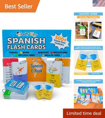 All-in-One 500+ Spanish Flashcards: Beginner-Friendly Learning System