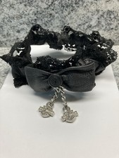 Harley Davidson Black "Leather and Lace" Bridal Garter  New, Never Worn 