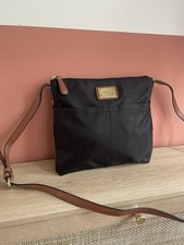 Borsa a tracolla Calvin Klein stile minimalista anni 90 nero marrone placca oro
