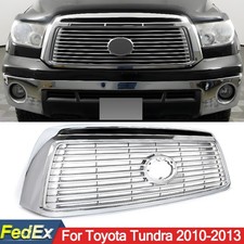 Fit For 2010-2013 Toyota Tundra Limited Chrome Front Bumper Grille Grill Replace