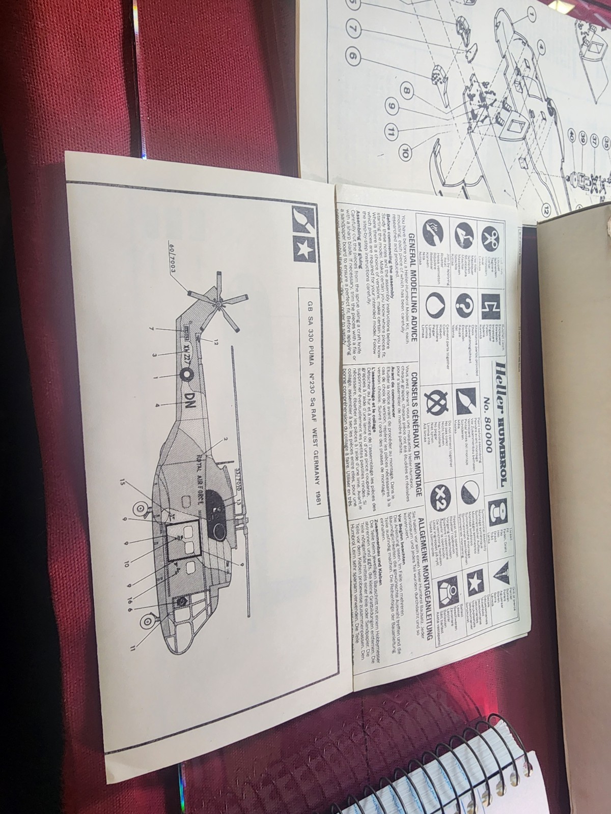 Heller Humbrol SA 330 Puma Helicopter 1:50 Model Kit #80481 Unbuilt... thumbnail 9