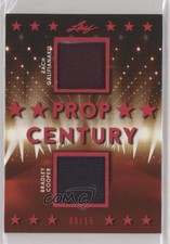 2018 Leaf Pop Century Prop Duals Red 9/15 Zach Galifianakis Bradley Cooper 0q0