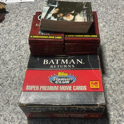 Topps Stadium Club Batman Returns 1992 Movie Cards 47 unopened packs/some loose